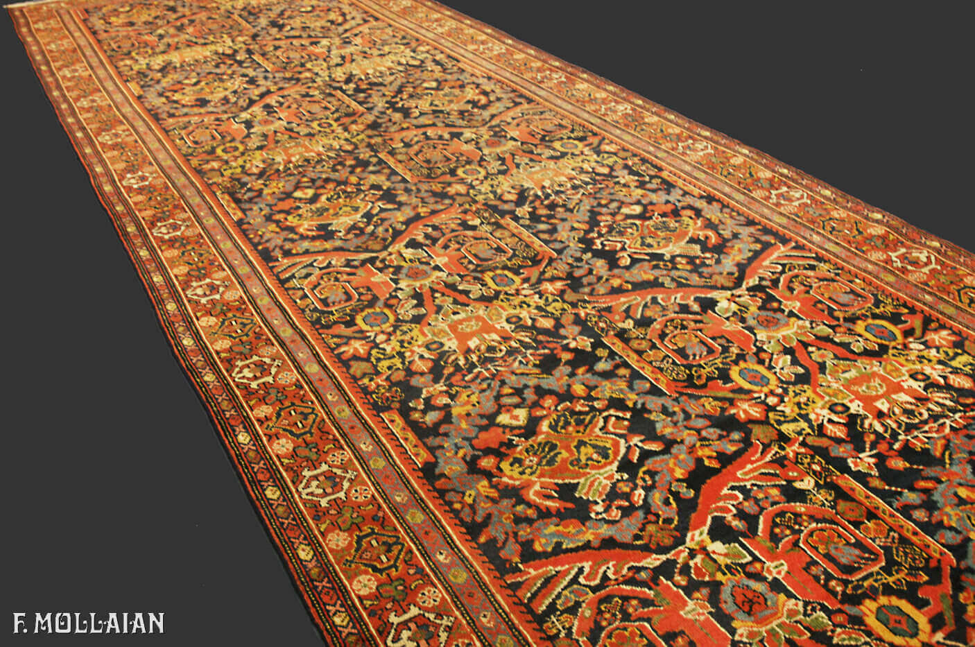 Antique Persian Mahal Gallery Size Carpet n°:92129342